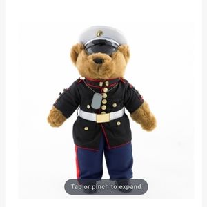Dress Blues Marine Corps Plush Bear